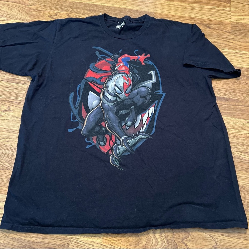 Marvel Black and Red Spider-Man and maximum venom Graphic Tee